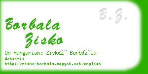 borbala zisko business card